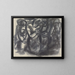 Skizze einer Gruppe von Personen - Leo Gestel — gerahmtes Bild an der Wand