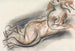 Skizzenblatt mit liegender weiblicher Nacktheit - Leo Gestel — Ansicht des Kunstwerks