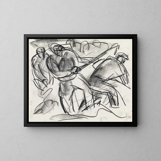 Leo Gestel - Studieblad met mannen aan het werk.webp