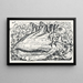 Fisch und Muschel im Wasser - Leo Gestel — gerahmtes Bild an der Wand