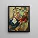 Lisl et Buberl - Leo Putz — gerahmtes Bild an der Wand
