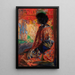 Frau Japanerin - Leon Wyczółkowski — gerahmtes Bild an der Wand