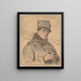 Józef Relidzyski sous-lieutenant - Leon Wyczółkowski — gerahmtes Bild an der Wand