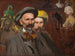 Selbstporträt mit Konstanty Laszczka - Leon Wyczółkowski — Ansicht des Kunstwerks