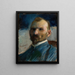 Selbstporträt - Leon Wyczółkowski — gerahmtes Bild an der Wand