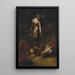 Die Kreuzabnahme - Leonaert Bramer — gerahmtes Bild an der Wand