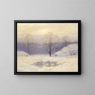 Morgennebel - Leonard Ochtman — gerahmtes Bild an der Wand