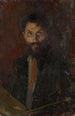 Selbstporträt - Leonid Osipovich Pasternak — gerahmtes Bild an der Wand