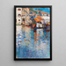 Eine sonnige Tag im alten Hafen - Leontine von Littrow — gerahmtes Bild an der Wand
