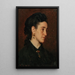 Portrait einer jungen Frau - Leopold Carl Müller — gerahmtes Bild an der Wand
