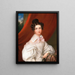 Portrait von Mlle Reichl - Leopold Fertbauer — gerahmtes Bild an der Wand