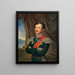 Porträt in Lebensgröße des Generalleutnants der russischen Kaiserlichen Armee Pavel Yakovlevitch Paul Andreas von Rennenkampff Helm Livland 1790-1857 Sankt Petersburg - Leopold Fertbauer — gerahmtes Bild an der Wand