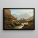 Vue de Lofer et des montagnes de Lofer - Leopold Heinrich Vöscher — gerahmtes Bild an der Wand