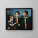 Albert Moritz und Leopold von Neuwall - Leopold Kupelwieser — gerahmtes Bild an der Wand