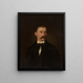 Selbstporträt - Leopold Löffler — gerahmtes Bild an der Wand
