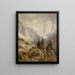 Chamois en haute montagne - Leopold Munsch — gerahmtes Bild an der Wand