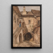 Flussfahrt bei Spitz an der Donau - Leopold Munsch — gerahmtes Bild an der Wand