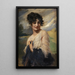 Portrait einer Dame - Leopold Schmutzler — gerahmtes Bild an der Wand