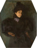 Portrait einer Dame in Schwarz - Leopold von Kalckreuth — Ansicht des Kunstwerks