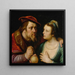 Die ungleichen Liebenden - Cornelis Cornelisz Van Haarlem — gerahmtes Bild an der Wand