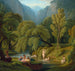 Die Badenden Souvenir der Ufer des Flusses Anio in Tivoli - Théodore Caruelle d'Aligny — Ansicht des Kunstwerks