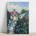 Reproduktion des Gemäldes Les Dahlias, Garten in Petit Gennevilliers - Gustave Caillebotte