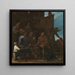 Die Kartenspieler - Michael Sweerts — gerahmtes Bild an der Wand