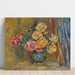 Reproduktion des Gemäldes Die Rosen am blauen Vorhang - Pierre-Auguste Renoir