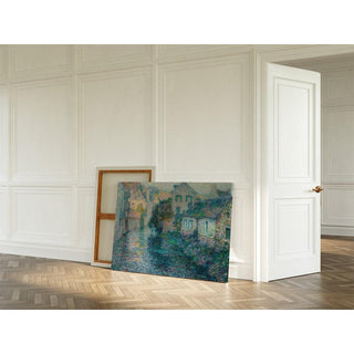 Les Vieilles Maisons, Quimperlé - Henri Le Sidaner | Reproduction Tableau Décoration murale affiche copie