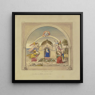 Les anges portent la maison de la Sainte Famille de Nazareth à Loreto - Ludwig Sigismund Ruhl