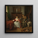 Die Jäger präsentieren - Gabriel Metsu — gerahmtes Bild an der Wand