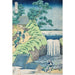 Reproduktion des Gemäldes Die Wasserfälle von Aoigaoka in der Hauptstadt des Ostens - Katsushika Hokusai