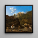 Die Wasserfälle in Tivoli - Karel Dujardin — gerahmtes Bild an der Wand
