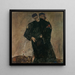 Die Einsiedler - Egon Schiele — gerahmtes Bild an der Wand