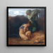 Die vier Jahreszeiten: Winter - Rudolf Jettmar — gerahmtes Bild an der Wand
