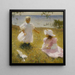 Die Schwestern - Frank Weston Benson — gerahmtes Bild an der Wand