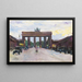 La porte de Brandebourg vue depuis la place de Paris, Berlin - Lesser Ury — gerahmtes Bild an der Wand
