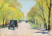 Hofjägerallee im Tiergarten Berlin - Lesser Ury — Ansicht des Kunstwerks