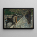 Straße im Tiergarten Bellevue in Berlin - Lesser Ury — gerahmtes Bild an der Wand