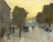 Unter den Linden mit Blick auf das Brandenburger Tor - Lesser Ury — Ansicht des Kunstwerks