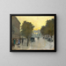 Unter den Linden mit Blick auf das Brandenburger Tor - Lesser Ury — gerahmtes Bild an der Wand