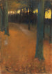 Landschaftsbild bei Dämmerung - Lesser Ury — Ansicht des Kunstwerks