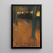 Landschaftsbild bei Dämmerung - Lesser Ury — gerahmtes Bild an der Wand