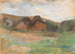 Landschafts-Gemälde mit Bauernhöfen, Kstendorf - Lesser Ury — Ansicht des Kunstwerks