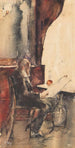 Leser im Café - Lesser Ury — Ansicht des Kunstwerks