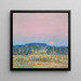 Mondaufgang im September - Childe Hassam — gerahmtes Bild an der Wand