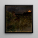 Mondaufgang über den Dünen - Eilif Peterssen — gerahmtes Bild an der Wand