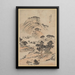 Landschaft - Li Kui — gerahmtes Bild an der Wand