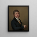Selbstporträt - Li Louis Prince Salbreux — gerahmtes Bild an der Wand