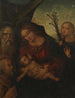 Sainte Famille avec Gabriel et un prophète - Liberale da Verona — Ansicht des Kunstwerks